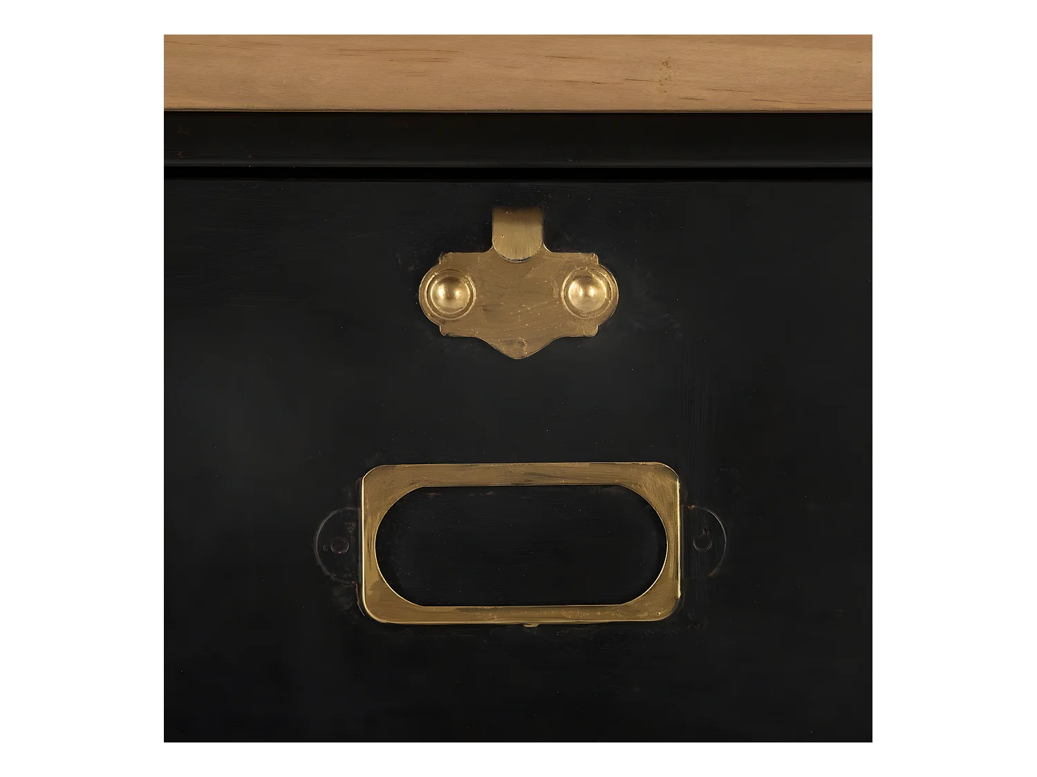 Commode Design 6 Tiroirs "Ivan" 85cm Noir