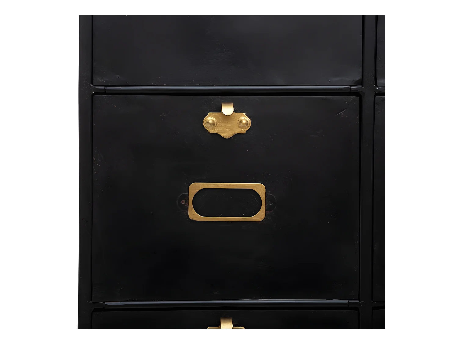 Commode Design 6 Tiroirs "Ivan" 85cm Noir