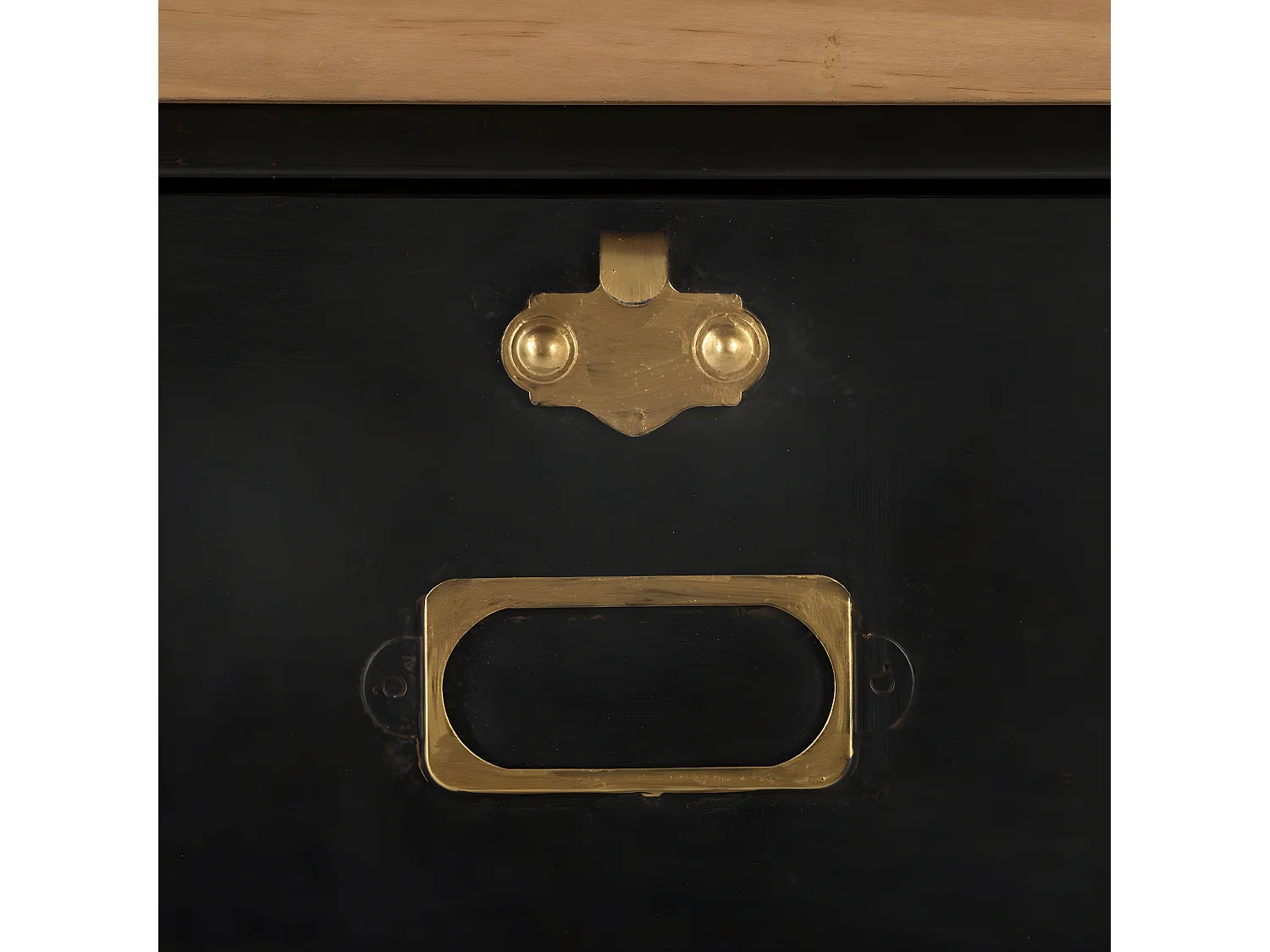 Commode Design 6 Tiroirs "Ivan" 85cm Noir