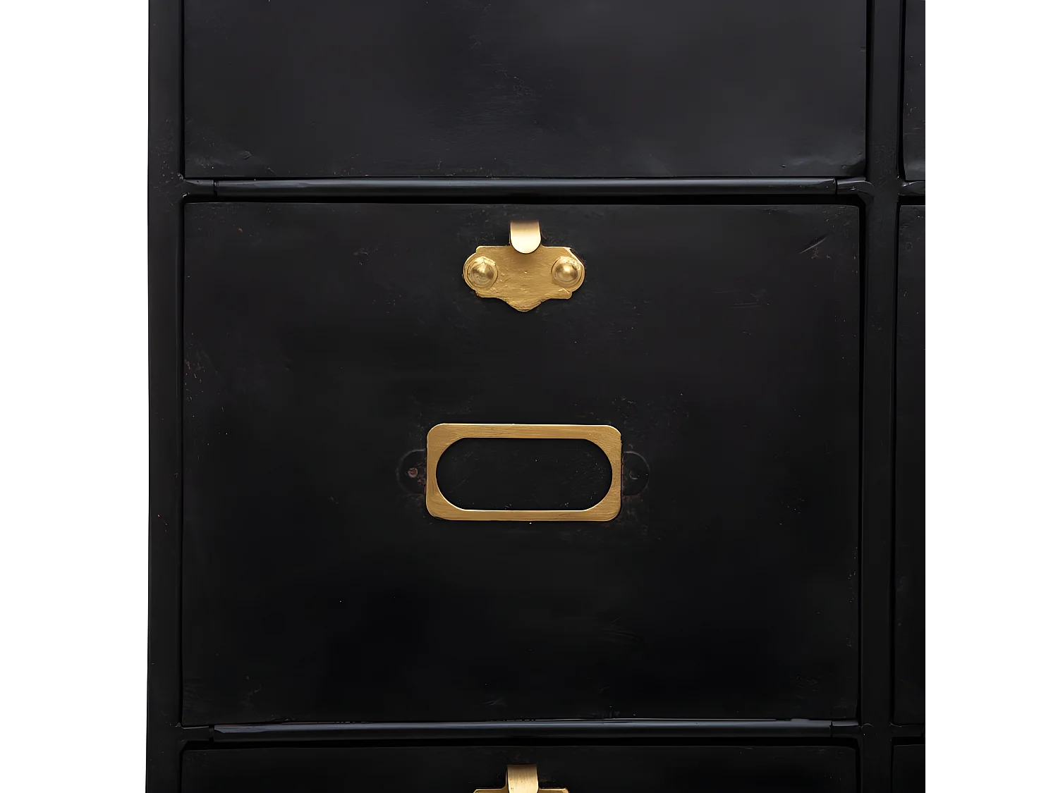 Commode Design 6 Tiroirs "Ivan" 85cm Noir
