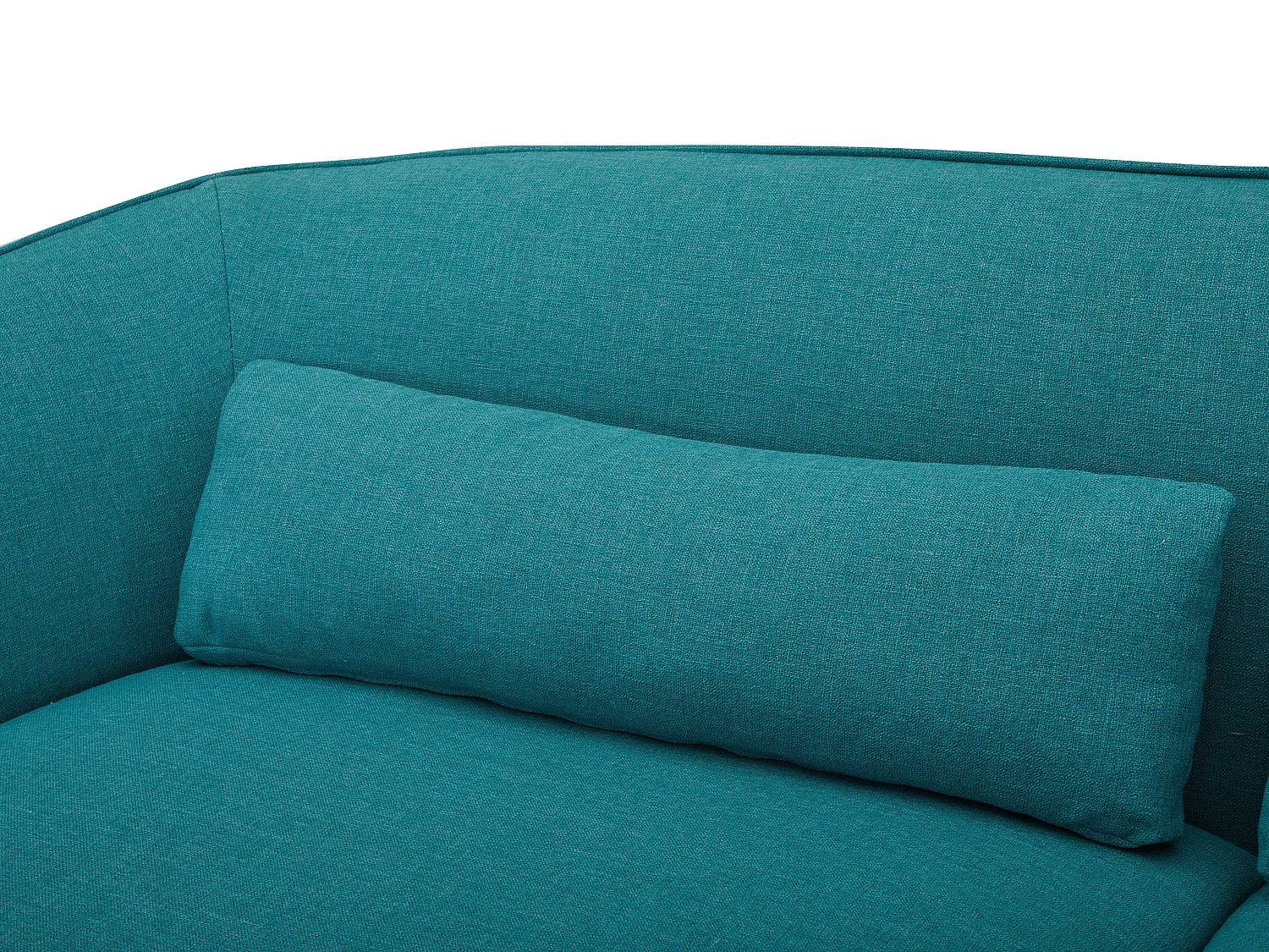 Canapé 3 places et fauteuil en tissu bleu turquoise STEFIAN