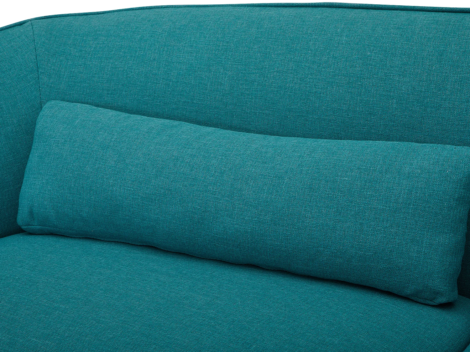 Canapé 3 places et fauteuil en tissu bleu turquoise STEFIAN
