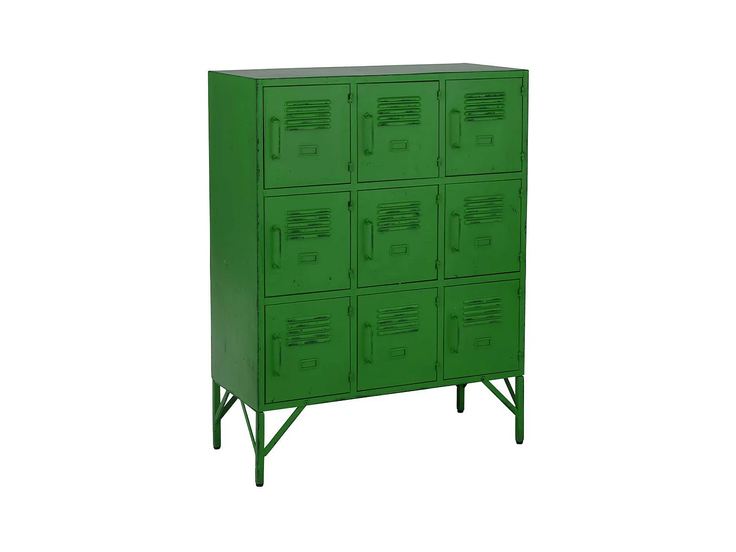 Commode 9 Portes en Métal "Pulgar" 113cm Vert