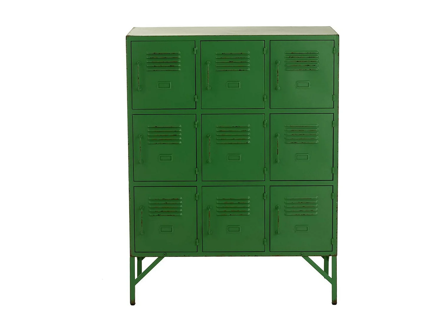 Commode 9 Portes en Métal "Pulgar" 113cm Vert
