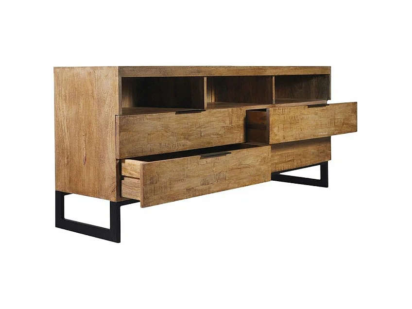 Meuble TV Design Design "Bolta" 150cm Naturel