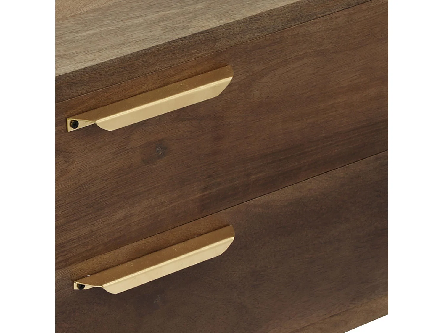 Table Basse Design "Firmin" 110m Marron & Or