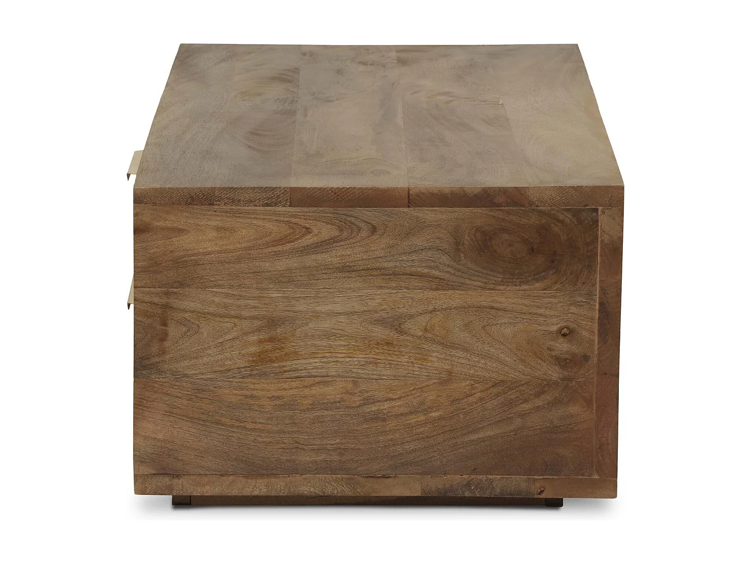 Table Basse Design "Firmin" 110m Marron & Or