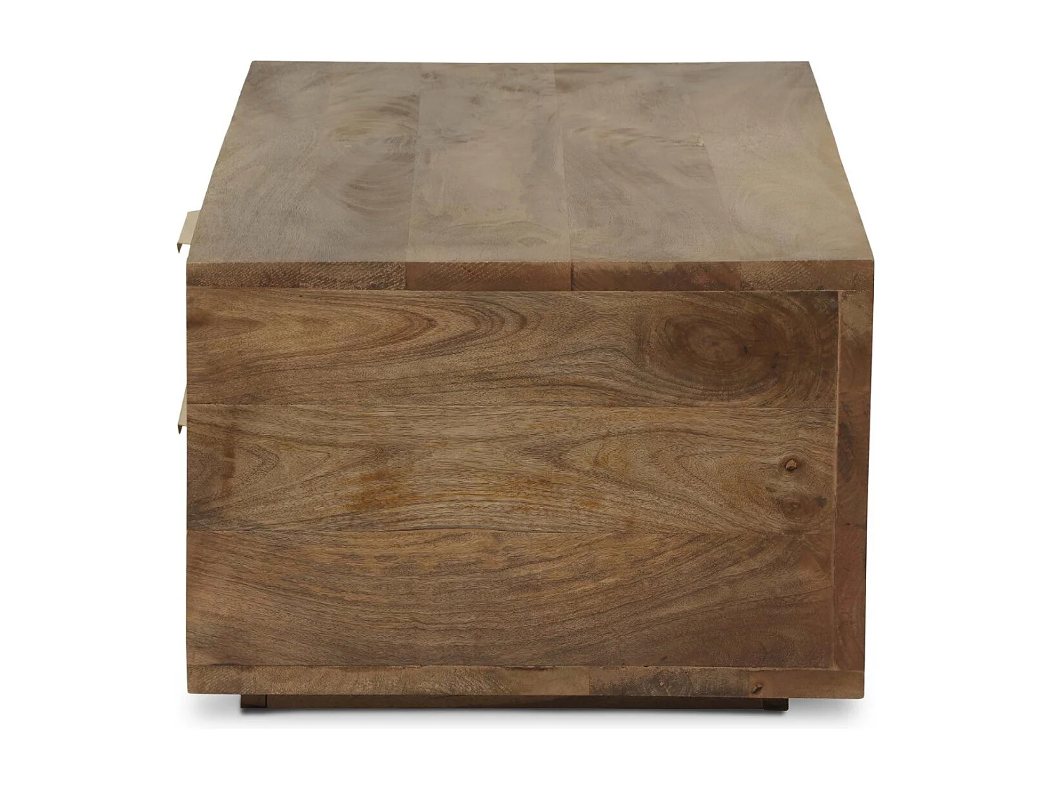 Table Basse Design "Firmin" 110m Marron & Or