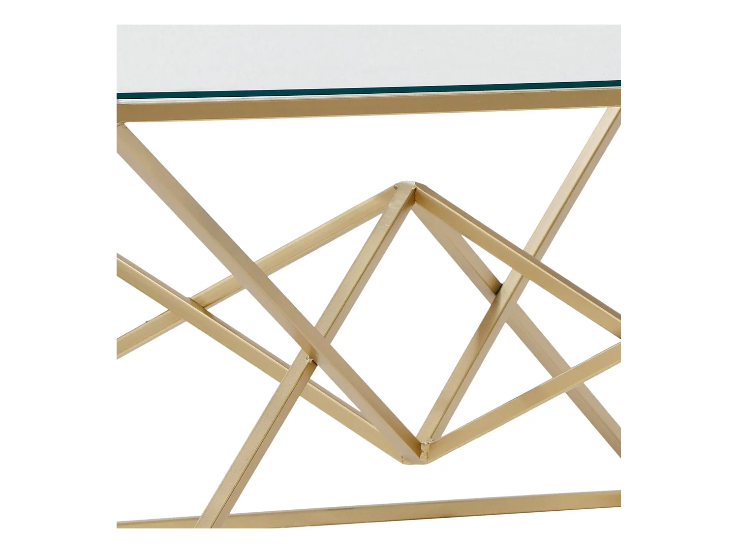 Table Basse Gigogne Design "Yvonne" 89cm Or