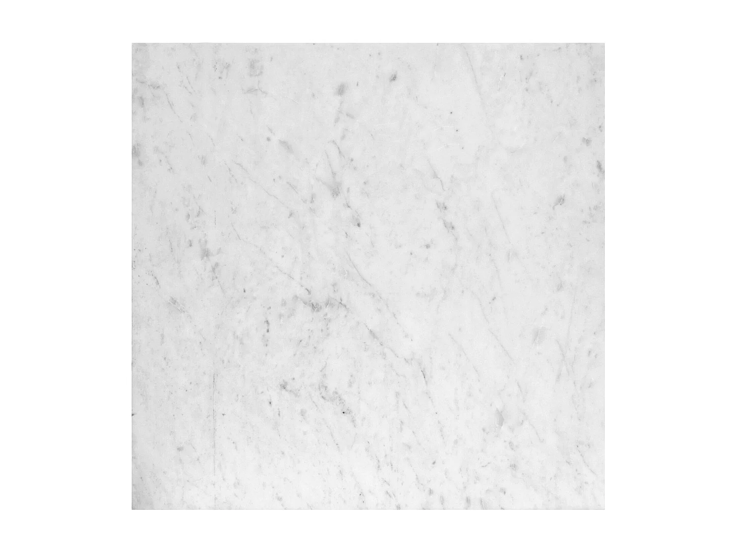 Table basse Paliano Marbre Blanc et pieds Argent