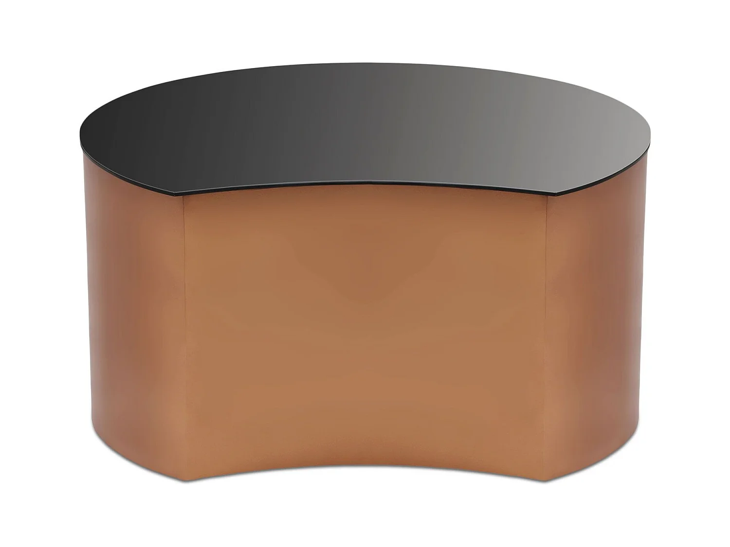 Table Basse Design "Sela" 63cm Cuivre & Noir