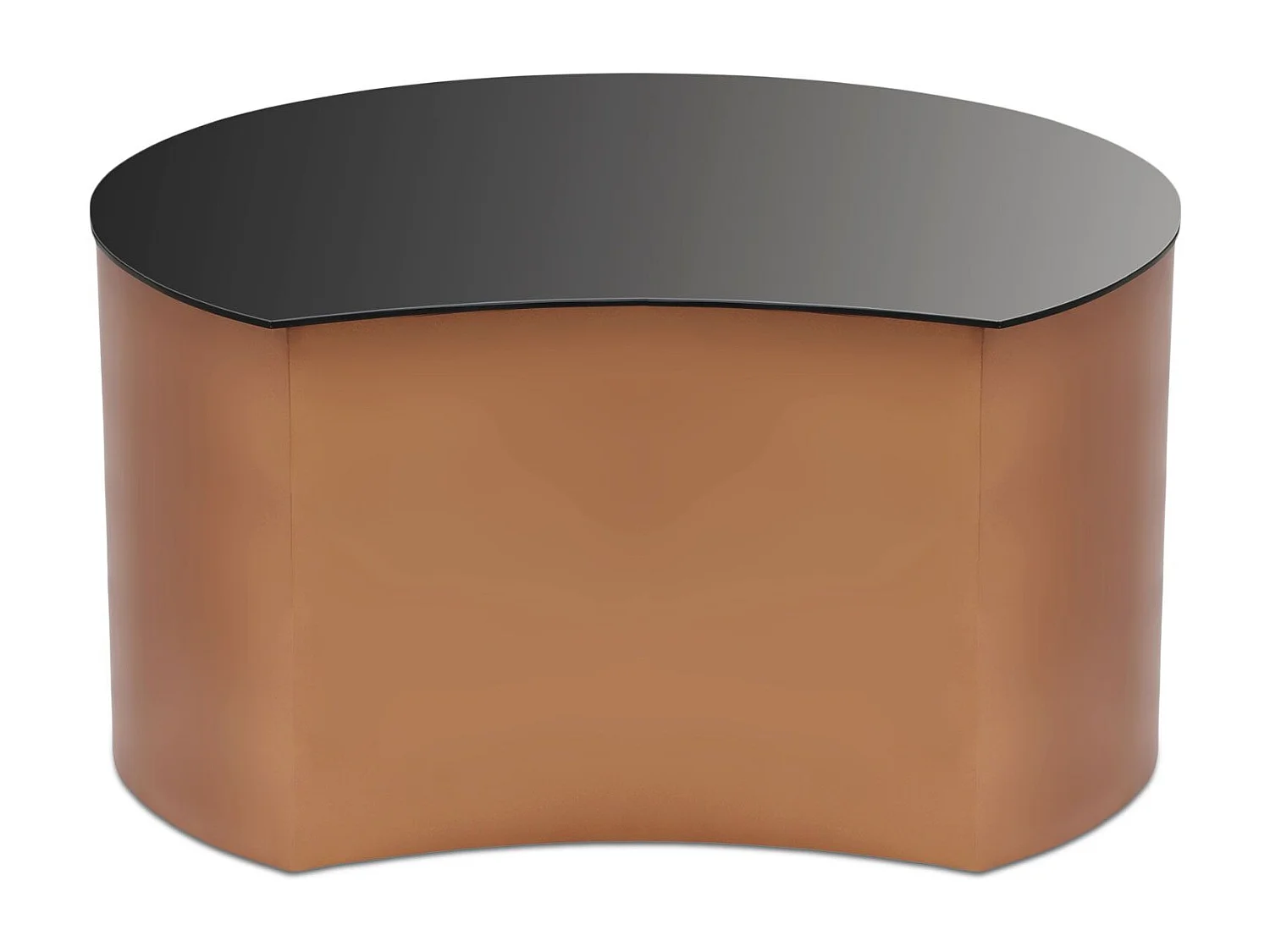 Table Basse Design "Sela" 63cm Cuivre & Noir