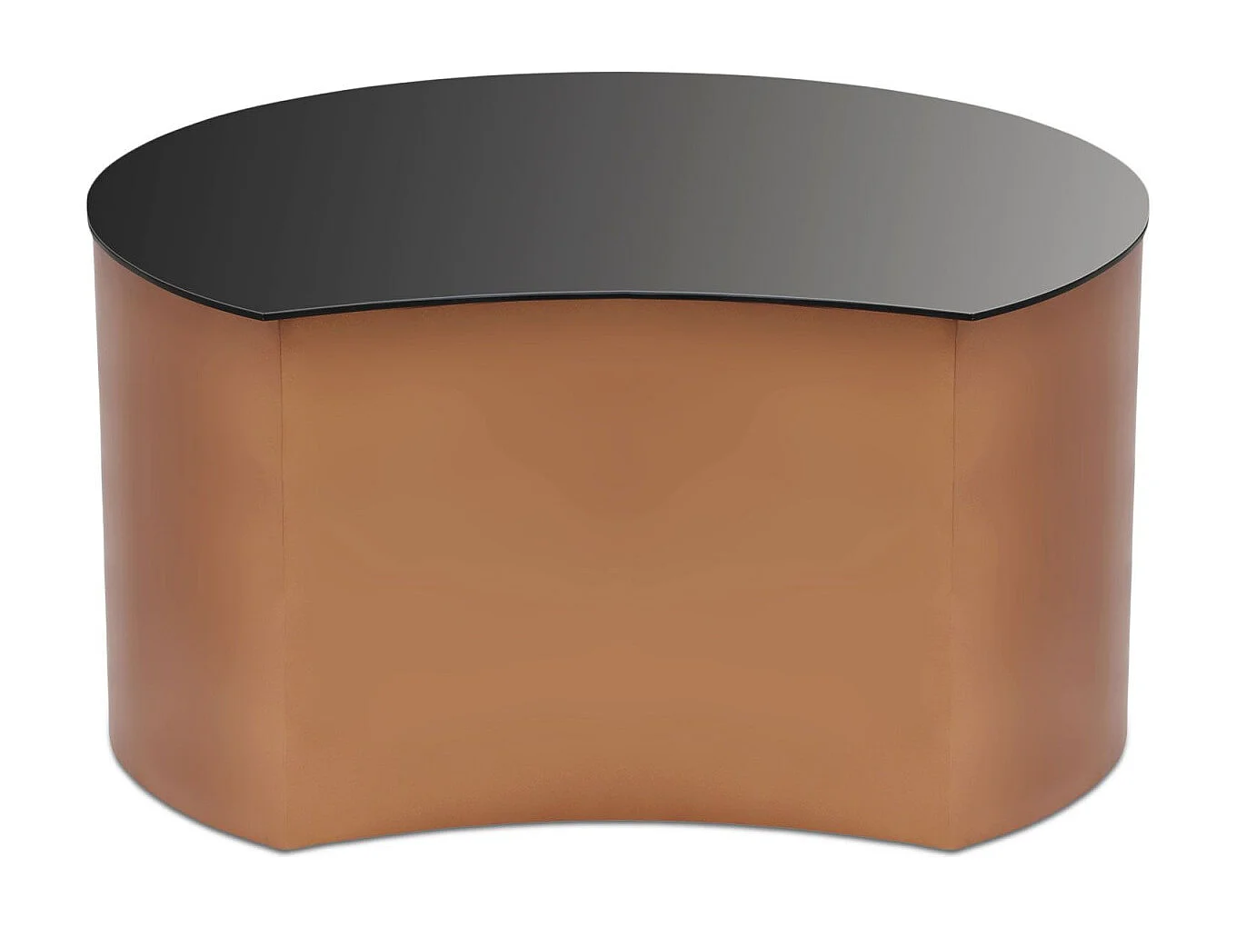 Table Basse Design "Sela" 63cm Cuivre & Noir