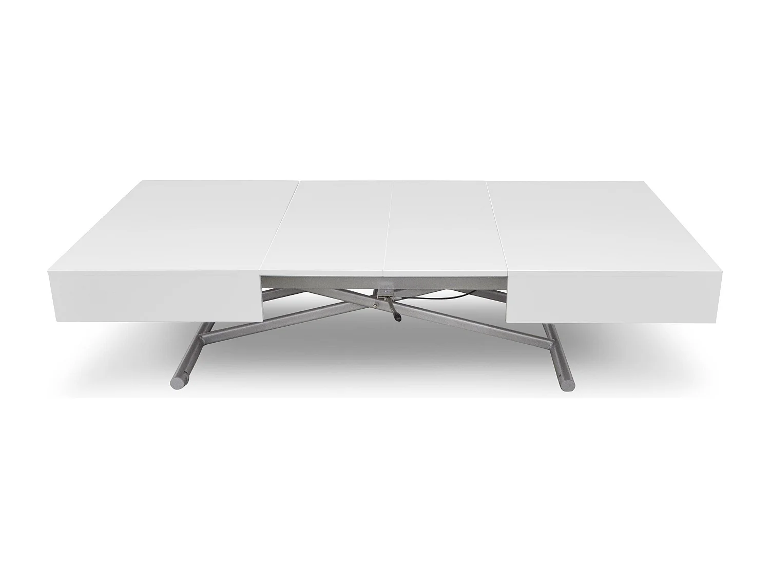 Table Basse Relevable "Lift" 120-190cm Blanc