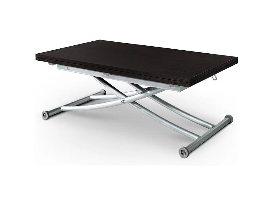 Tavolino alzabile Carrera in legno wengé