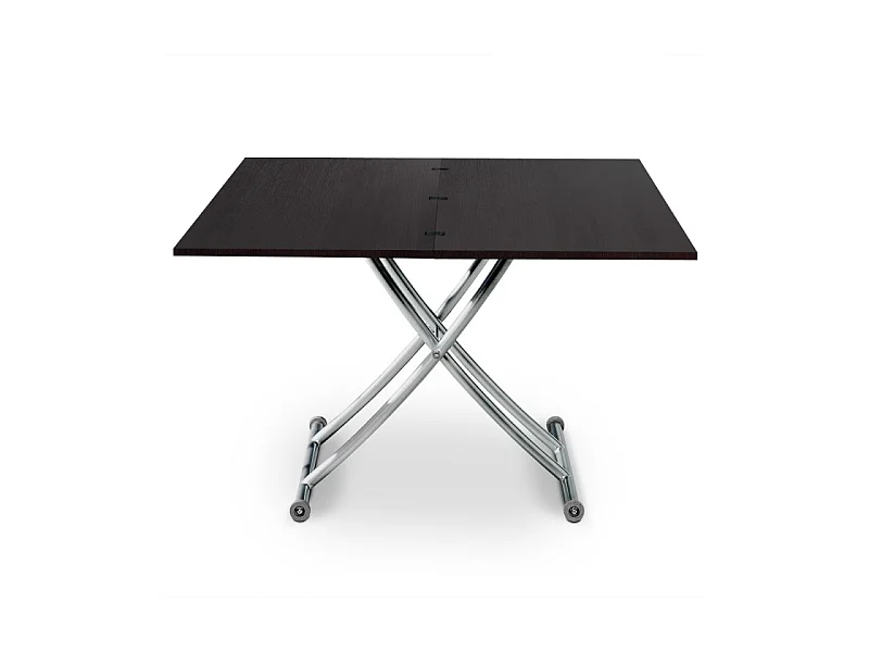 Tavolino alzabile Carrera in legno wengé