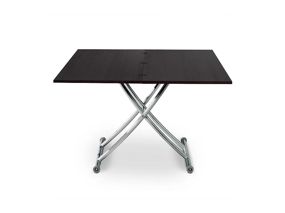 Tavolino alzabile Carrera in legno wengé