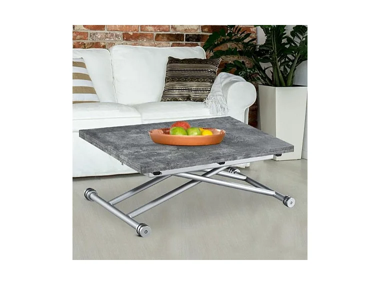 Table Basse Rectangulaire "Higher" 114cm Gris Foncé
