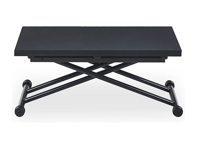 Table Basse Relevable "Higher" 57-114cm Noir Carbone