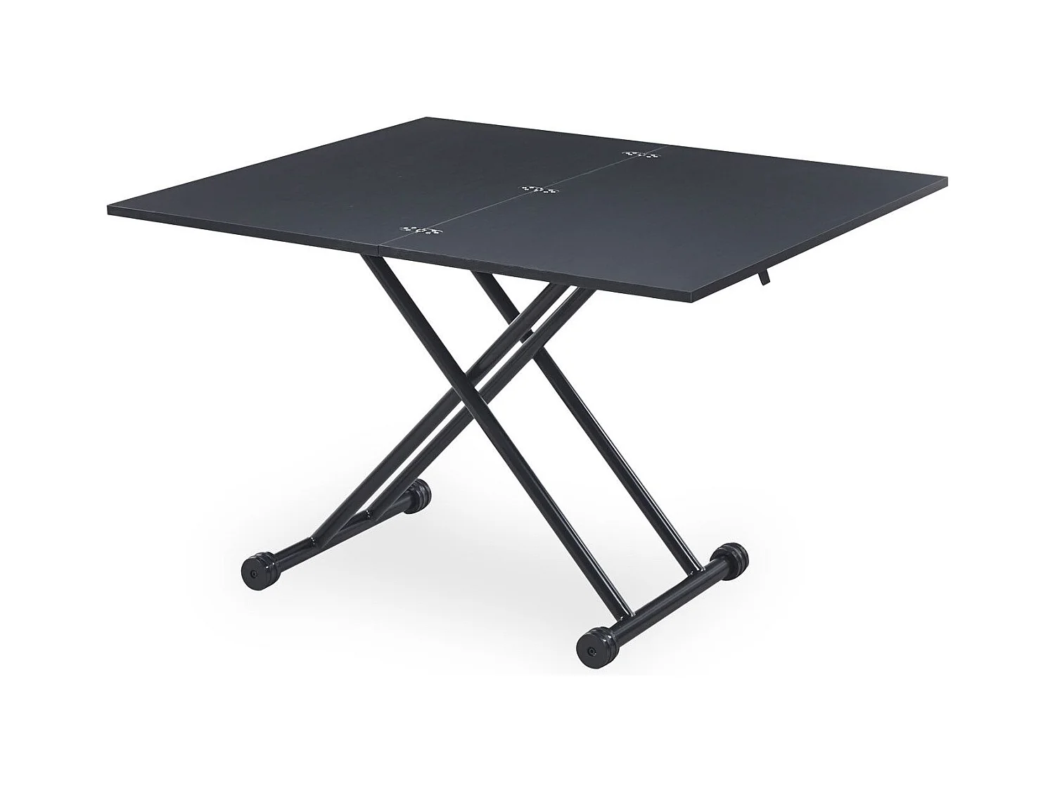 Table Basse Relevable "Higher" 57-114cm Noir Carbone