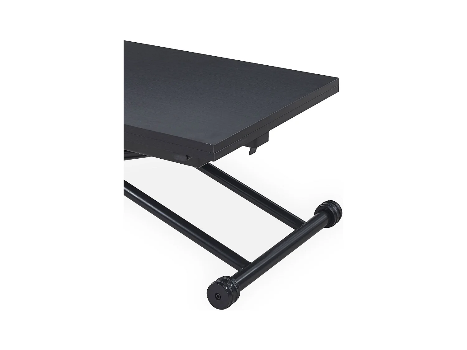Table Basse Relevable "Higher" 57-114cm Noir Carbone