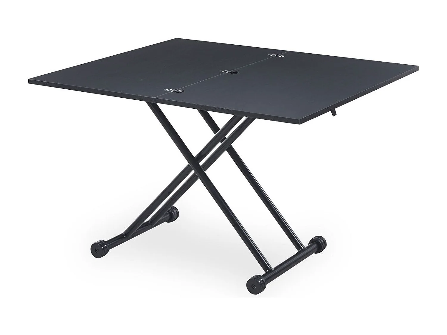 Table Basse Relevable "Higher" 57-114cm Noir Carbone