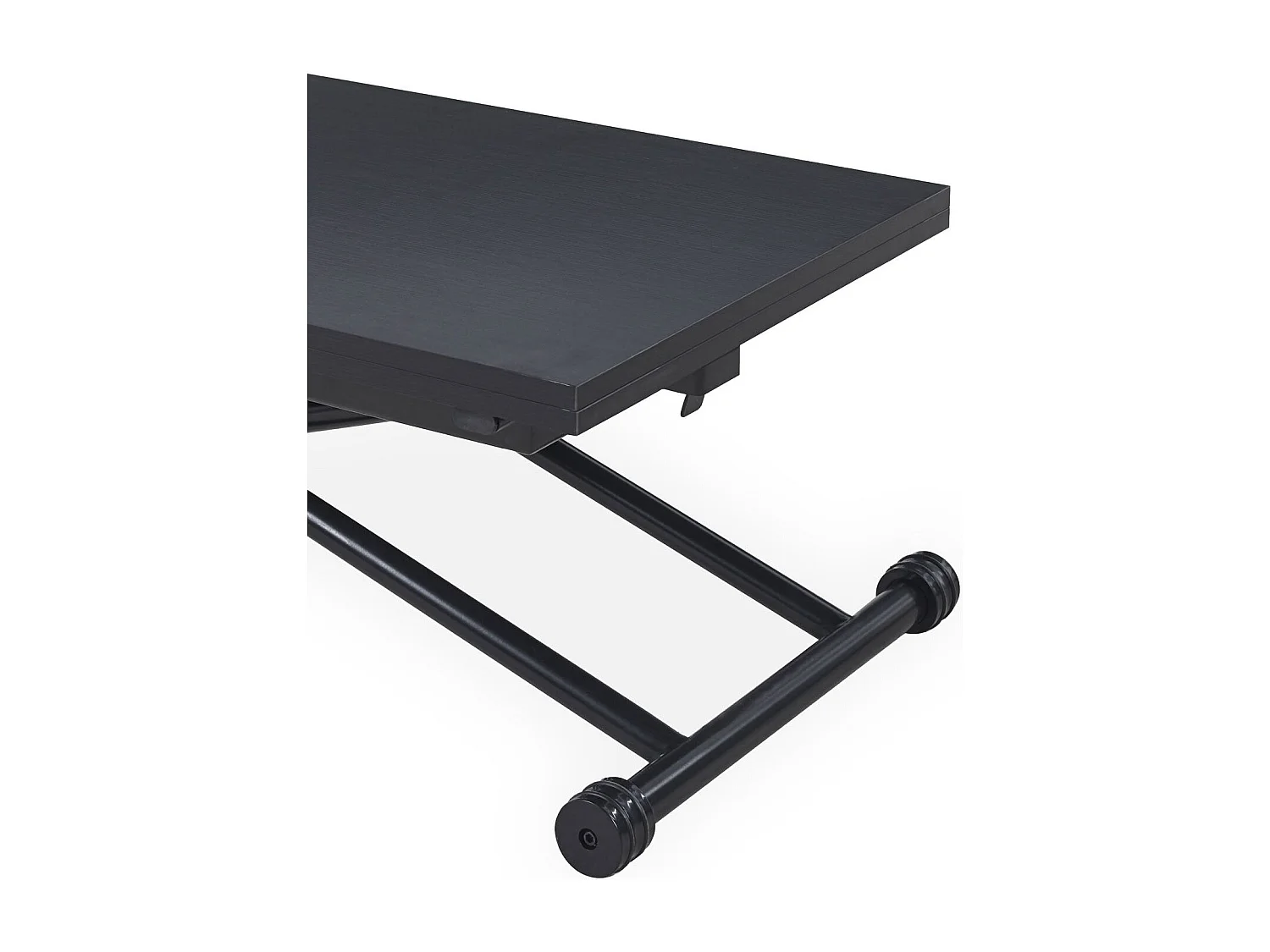Table Basse Relevable "Higher" 57-114cm Noir Carbone