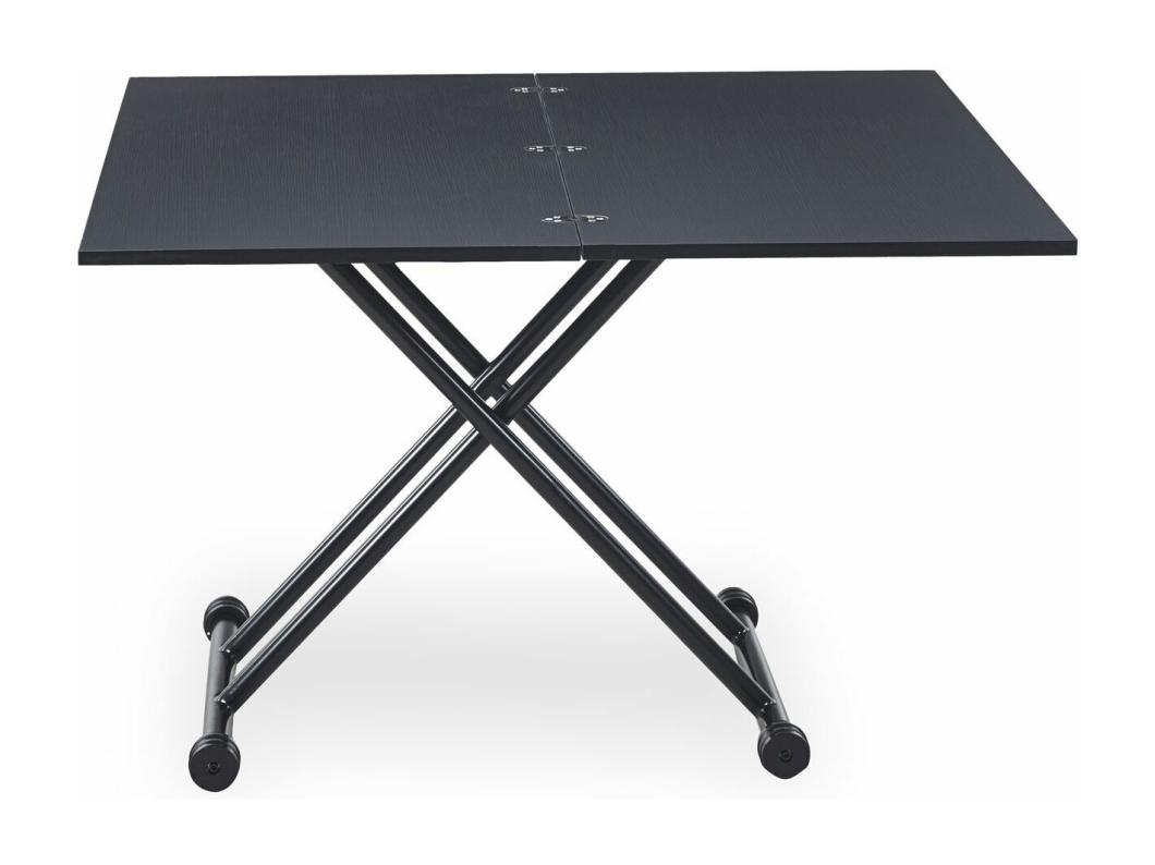 Mesa elevable y extensible Carrera Negro Mate