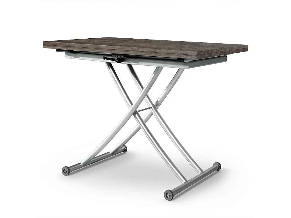 Table Basse Relevable "Higher" 57-114cm Bois Vintage