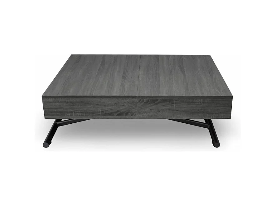 Table Basse Relevable "Lift" 120-190cm Gris