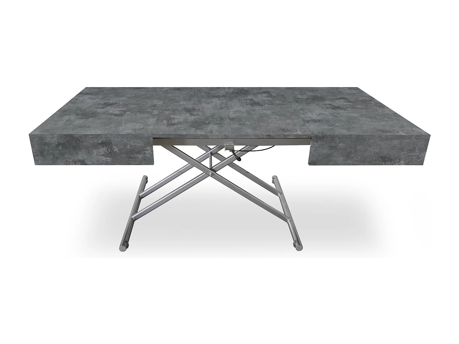 Tavolo basso alzabile e allungabile Sundance effetto cemento