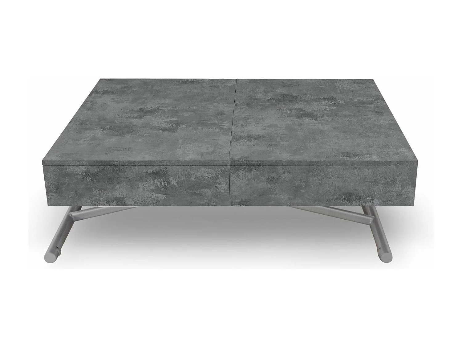 Tavolo basso alzabile e allungabile Sundance effetto cemento