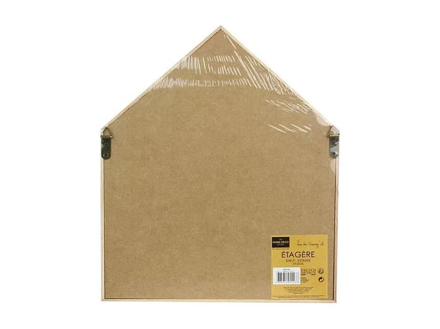 Étagère en Bois "Maison Chalet" 30cm Naturel