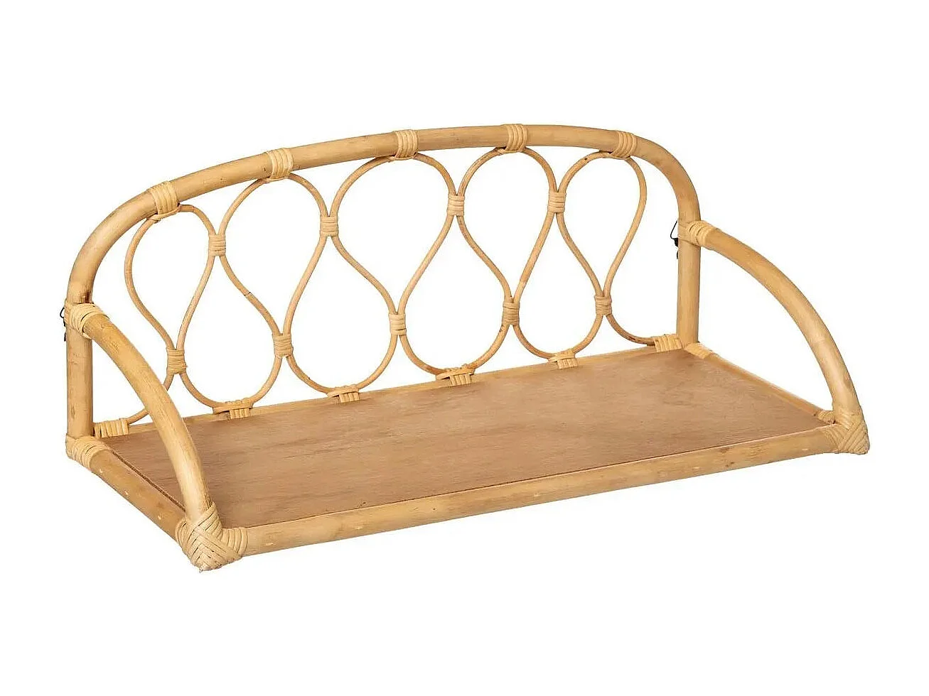 Étagère Murale en Rotin "Liberty" 57cm Naturel
