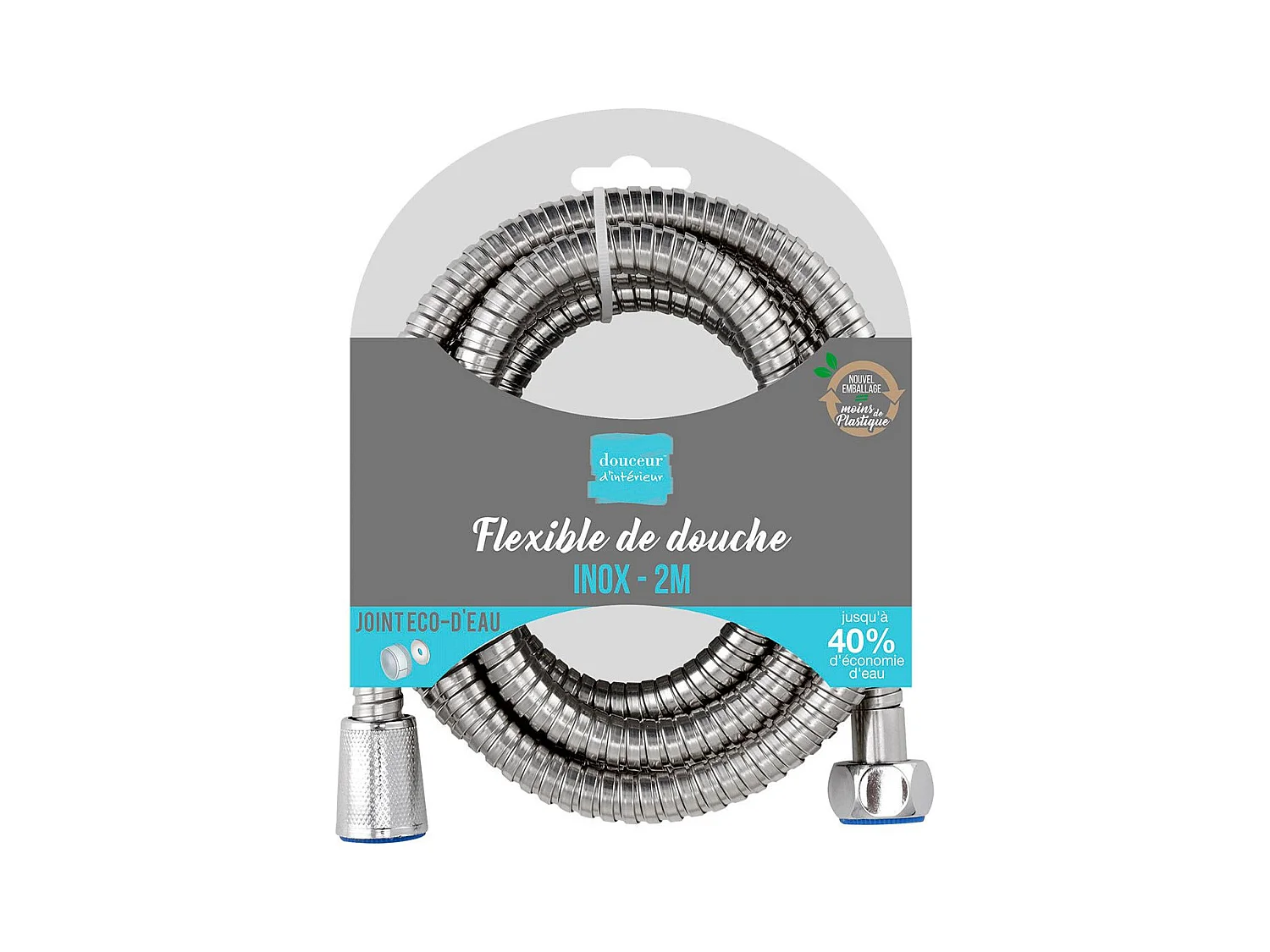 Flexible de Douche en Inox "Hydro" 2m Chrome