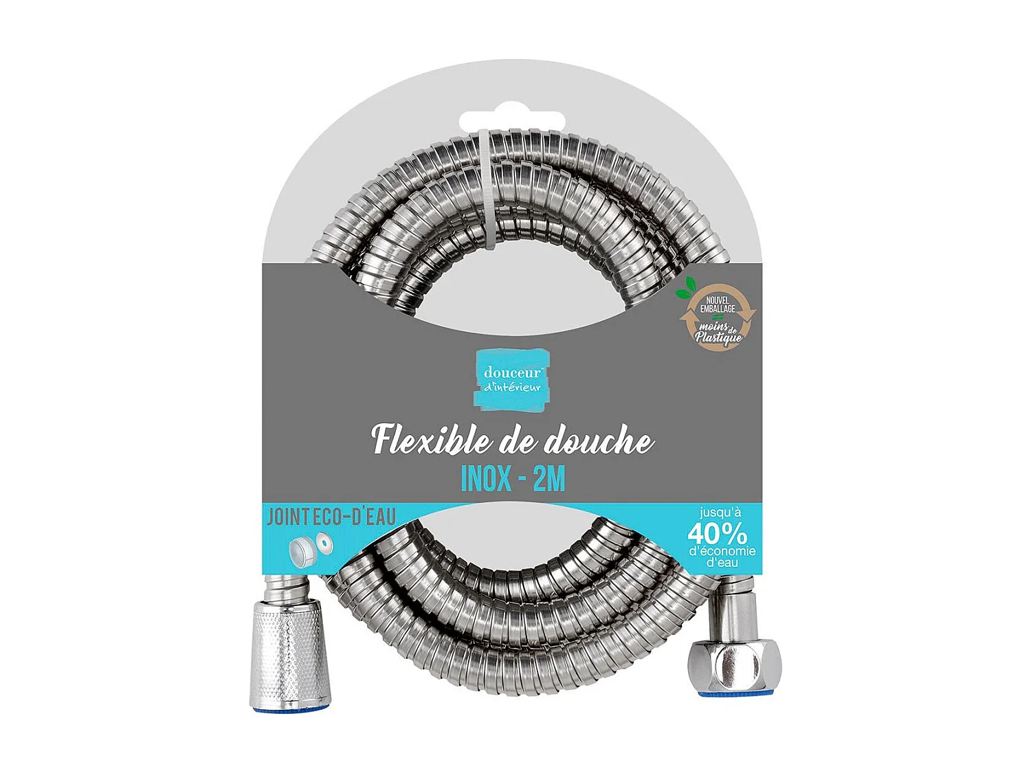 Flexible de Douche en Inox "Hydro" 2m Chrome
