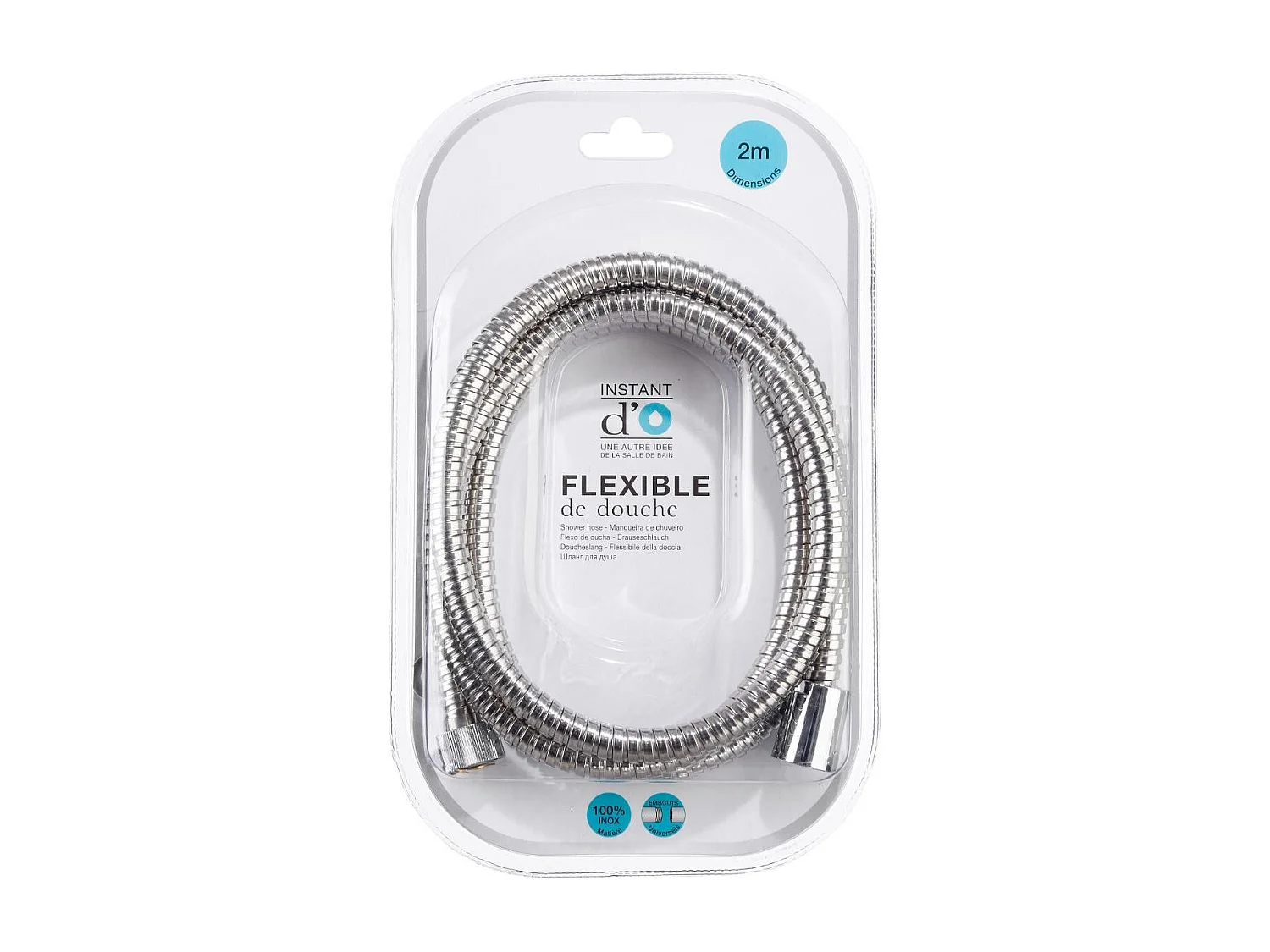 Flexible de Douche "Inox" 2m Argent