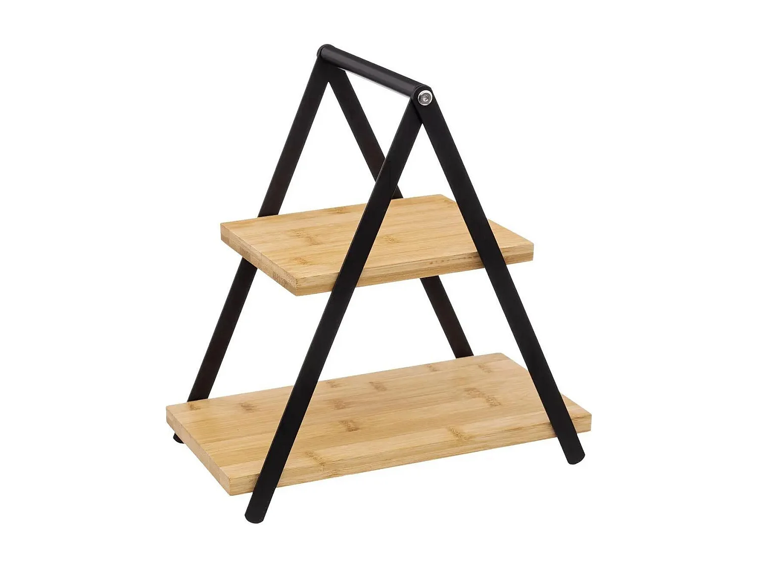 Service Apéritif 2 Étages "Bambou" 29cm Naturel