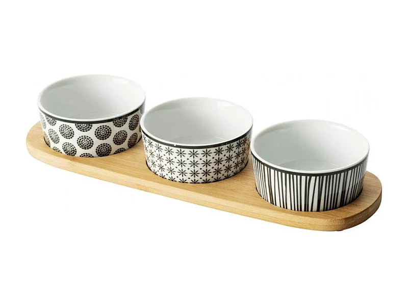 Set Apéritif 4 Pièces "Bohémia" 29cm Naturel