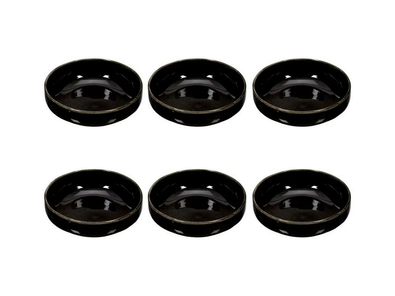 Lot de 6 Coupelles Design "Gancia" 30cl Noir