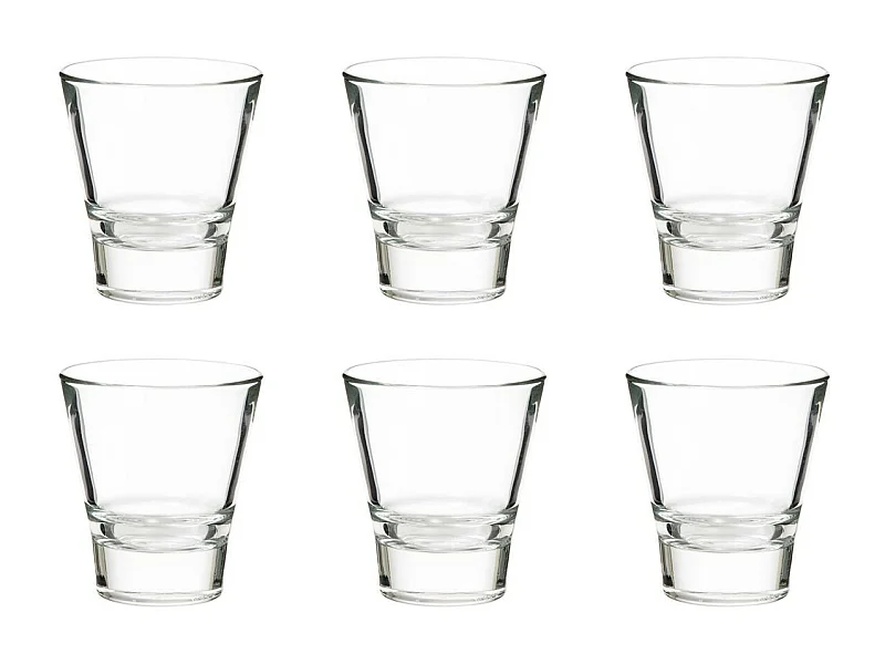 Lot de 6 Verrines en Verre "Lenn" 11cl Transparent
