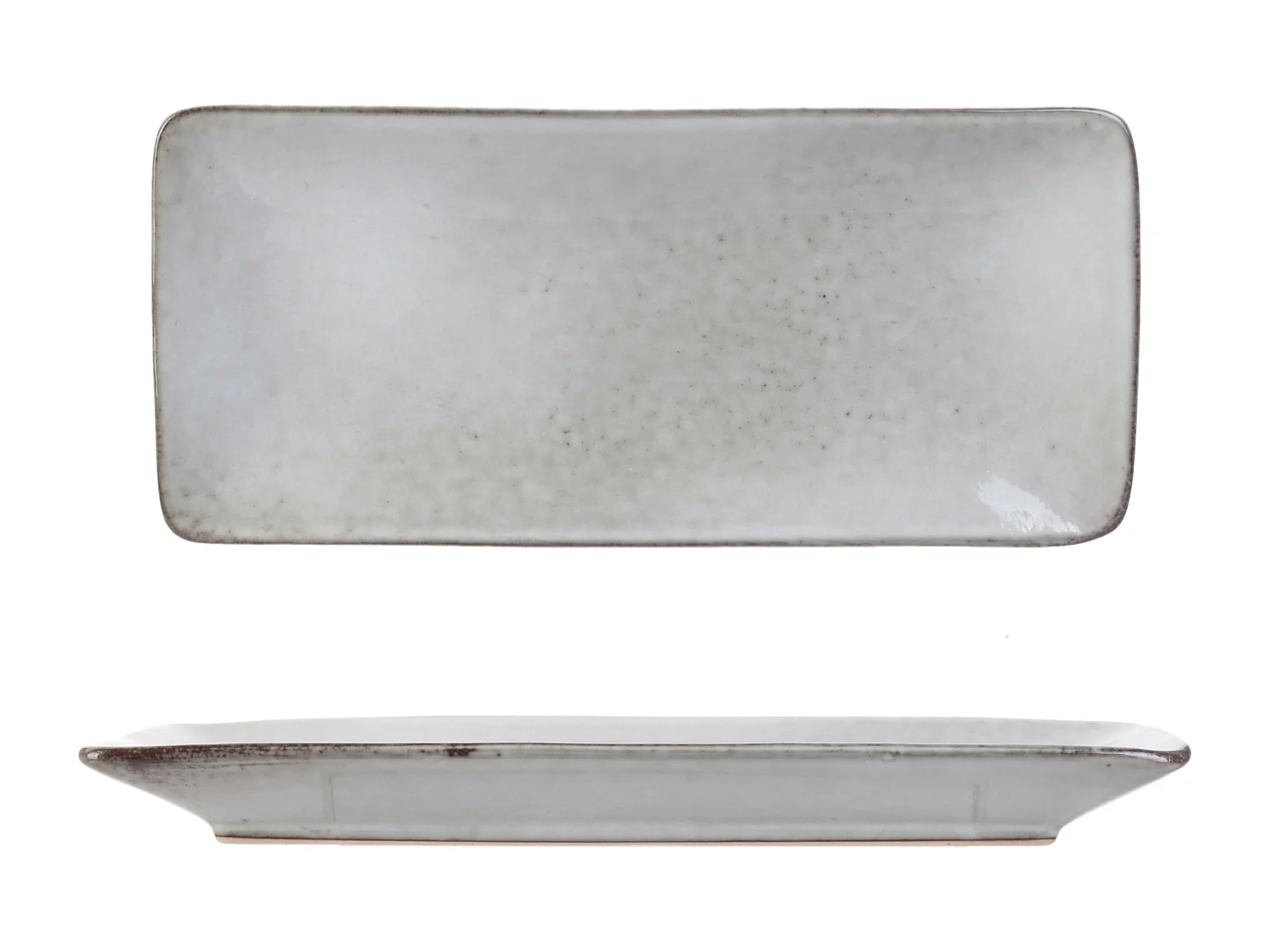 Coupelle Rectangle Gres Du Temps 10x22cm Gris2 Gris