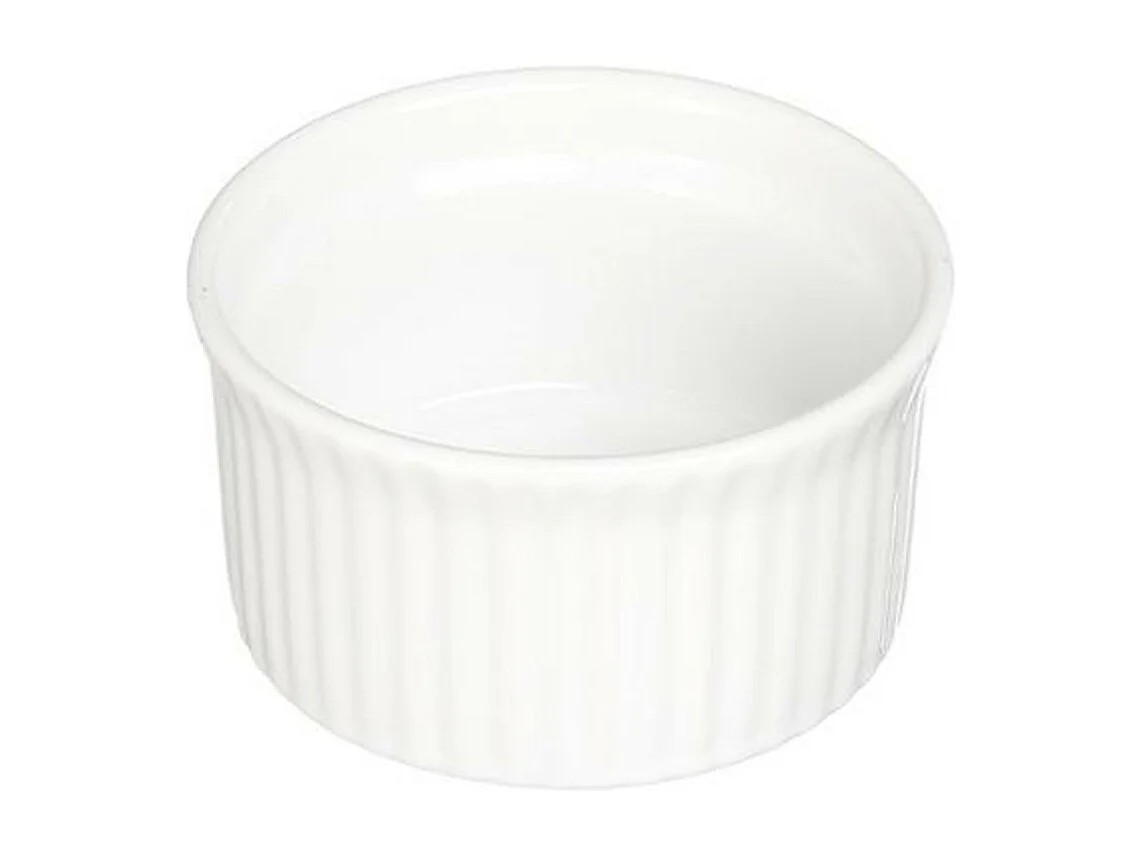 Lot de 6 Ramequins Ronds "Céramique" 9cm Blanc