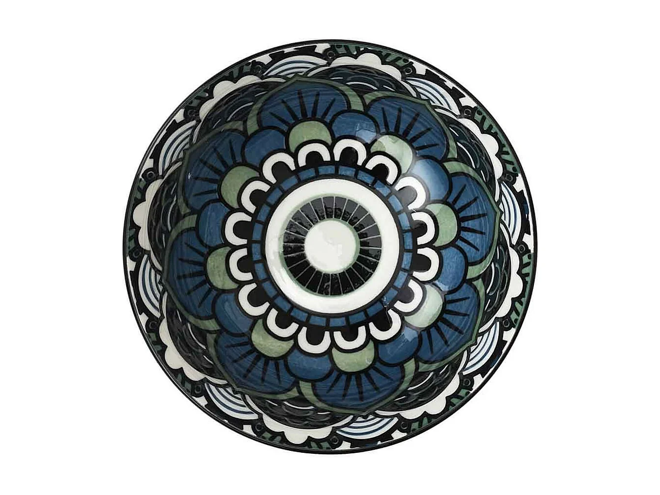 Coupelle en Céramique "Mandala" 22cl Bleu