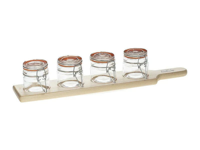 Set Apéritif 5 Pièces "Verrines" 45cm Naturel