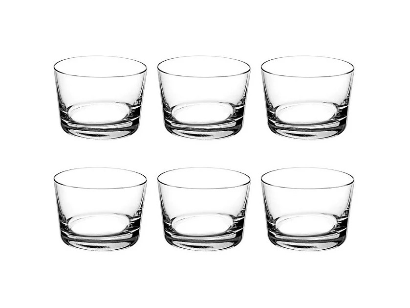 Lot de 6 Verrines en Verre "Bodega" 6cm Transparent