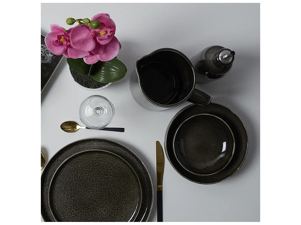 Lot de 6 Coupelles Design "Gancia" 70cl Noir