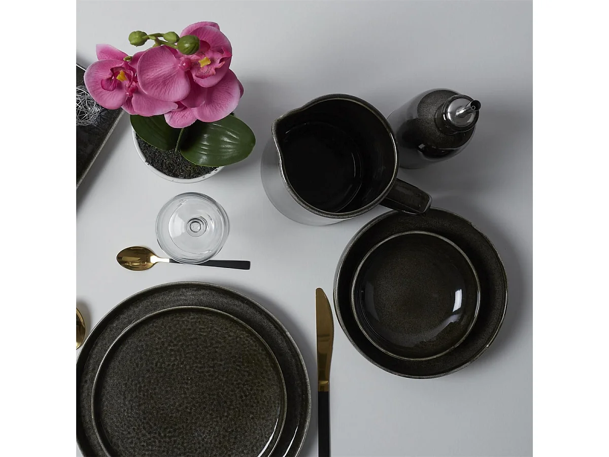 Lot de 6 Coupelles Design "Gancia" 70cl Noir