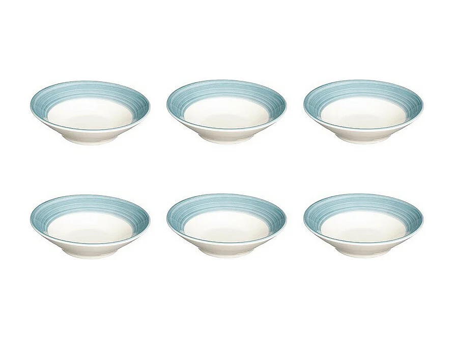 Lot de 6 Coupelles "Louise" 19cm Bleu