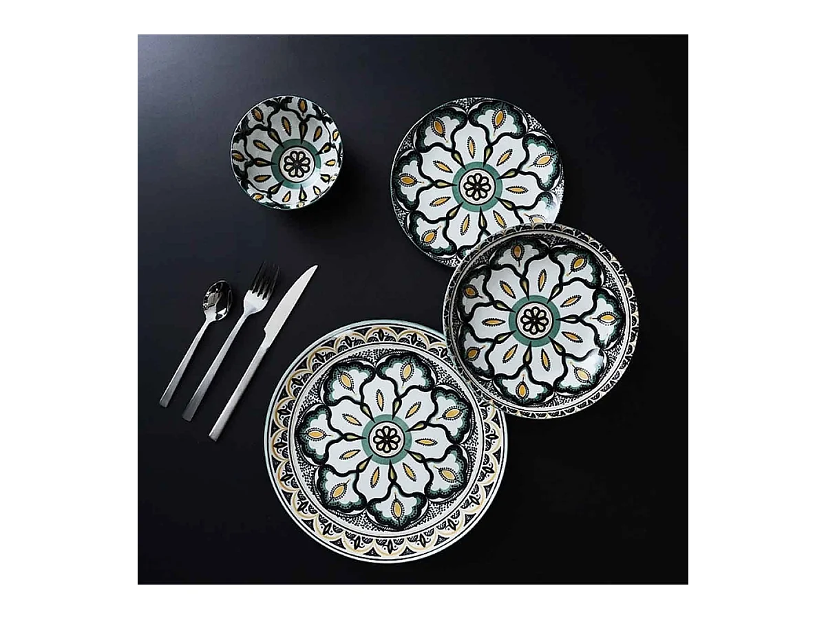 Coupelle en Céramique "Mandala" 22cl Vert